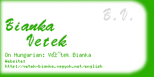 bianka vetek business card